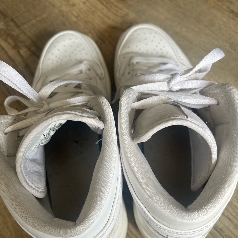 Nike White High-Top Air Jordan Sneakers - Picture 6 of 7
